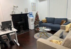 Our UK reception area